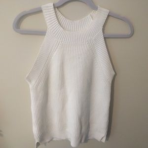 LOFT White Sweater Tank